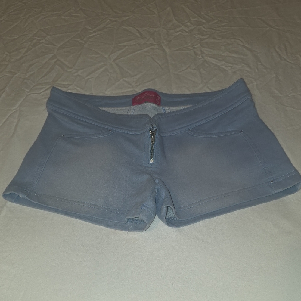 High Waist Women's Shorts in Light Blue
